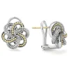 Caviar Earrings<LAGOS Two-Tone Love Knot Earrings