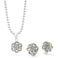 Two-Tone<LAGOS Two-Tone Love Knot Gift Set