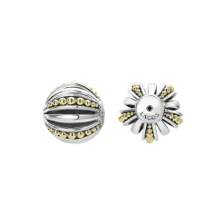 Two-Tone<LAGOS Two-Tone Open Fluted Earring Backs