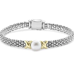 Two-Tone<LAGOS Two-Tone Pearl Bracelet Gift Set