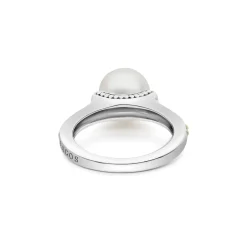 Pearl<LAGOS Two-Tone Pearl Ring