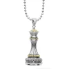 Pendant Necklaces<LAGOS Two-Tone Queen Pendant Necklace