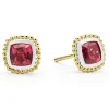Two-Tone<LAGOS Two-Tone Rhodolite Garnet Stud Earrings
