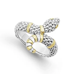 Caviar Rings<LAGOS Two-Tone Snake Ring