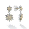 Diamonds<LAGOS Two-Tone Star Diamond Drop Earrings