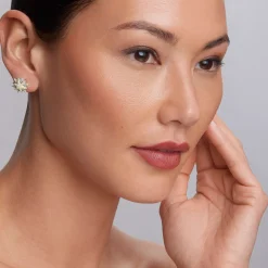 Two-Tone<LAGOS Two-Tone Star Diamond Earrings