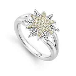 Diamonds<LAGOS Two-Tone Star Diamond Ring