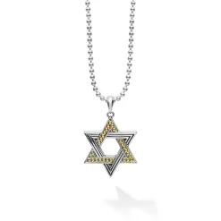 Necklaces & Chains<LAGOS Two-Tone Star Of David Amulet Necklace
