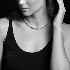 Caviar Necklaces<LAGOS Two-Tone Station Caviar Necklace | 5Mm