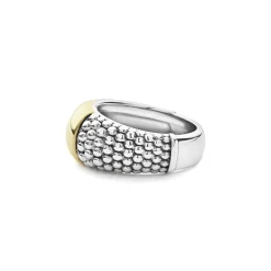Two-Tone<LAGOS Two-Tone Station Caviar Ring