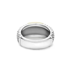 Two-Tone<LAGOS Two-Tone Station Caviar Ring