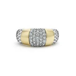 Diamonds<LAGOS Two-Tone Station Diamond Ring