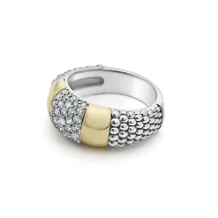 Diamonds<LAGOS Two-Tone Station Diamond Ring