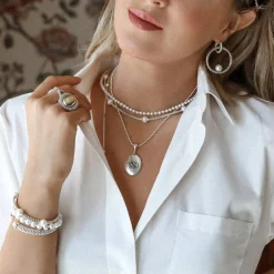 Caviar Rings<LAGOS Two-Tone X Beaded Ring