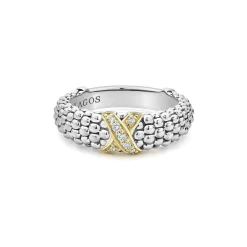 Two-Tone<LAGOS Two-Tone X Caviar Diamond Ring