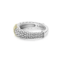 Two-Tone<LAGOS Two-Tone X Caviar Diamond Ring