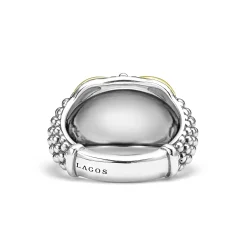 Two-Tone<LAGOS Two-Tone X Caviar Dome Ring