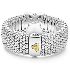 Diamonds<LAGOS Two-Tone X Diamond Caviar Bracelet | 23Mm