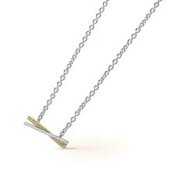 Two-Tone<LAGOS Two-Tone X Diamond Necklace