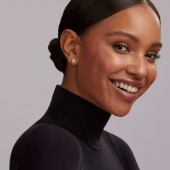 Two-Tone<LAGOS Two-Tone X Stud Earrings