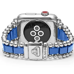 Watch Bands<LAGOS Ultramarine Ceramic And Stainless Steel Watch Bracelet-42-49Mm