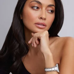 Watch Bracelets<LAGOS White Ceramic And Stainless Steel Watch Bracelet-42-49Mm