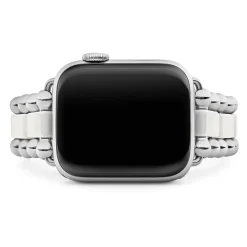 Watch Bracelets<LAGOS White Ceramic And Stainless Steel Watch Bracelet-38-45Mm