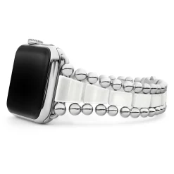 Watch Bands<LAGOS White Ceramic And Stainless Steel Watch Bracelet-42-49Mm