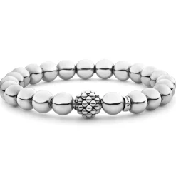 Silver<LAGOS White Ceramic Caviar Bracelet Gift Set
