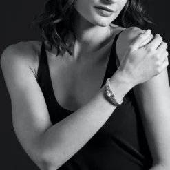 Two-Tone<LAGOS White Topaz Caviar Bracelet | 9Mm