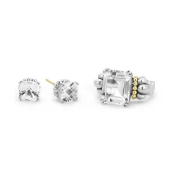 Two-Tone<LAGOS White Topaz Caviar Gift Set