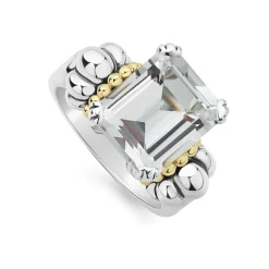 Two-Tone<LAGOS White Topaz Caviar Gift Set