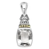 Two-Tone<LAGOS White Topaz Pendant