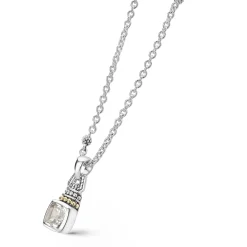 Caviar Necklaces<LAGOS White Topaz Pendant Necklace