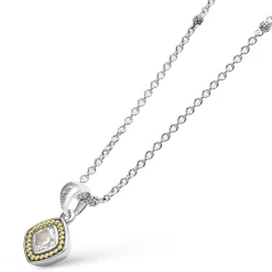 Gemstones<LAGOS White Topaz Pendant Necklace