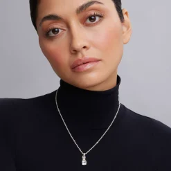 Gemstones<LAGOS White Topaz Pendant Necklace