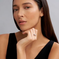 Two-Tone<LAGOS White Topaz Ring