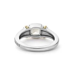 Two-Tone<LAGOS White Topaz Ring