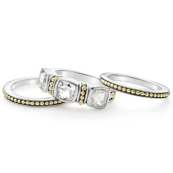 Caviar Rings<LAGOS White Topaz Stacking Rings