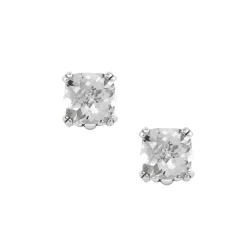 Gemstones<LAGOS White Topaz Stud Earrings