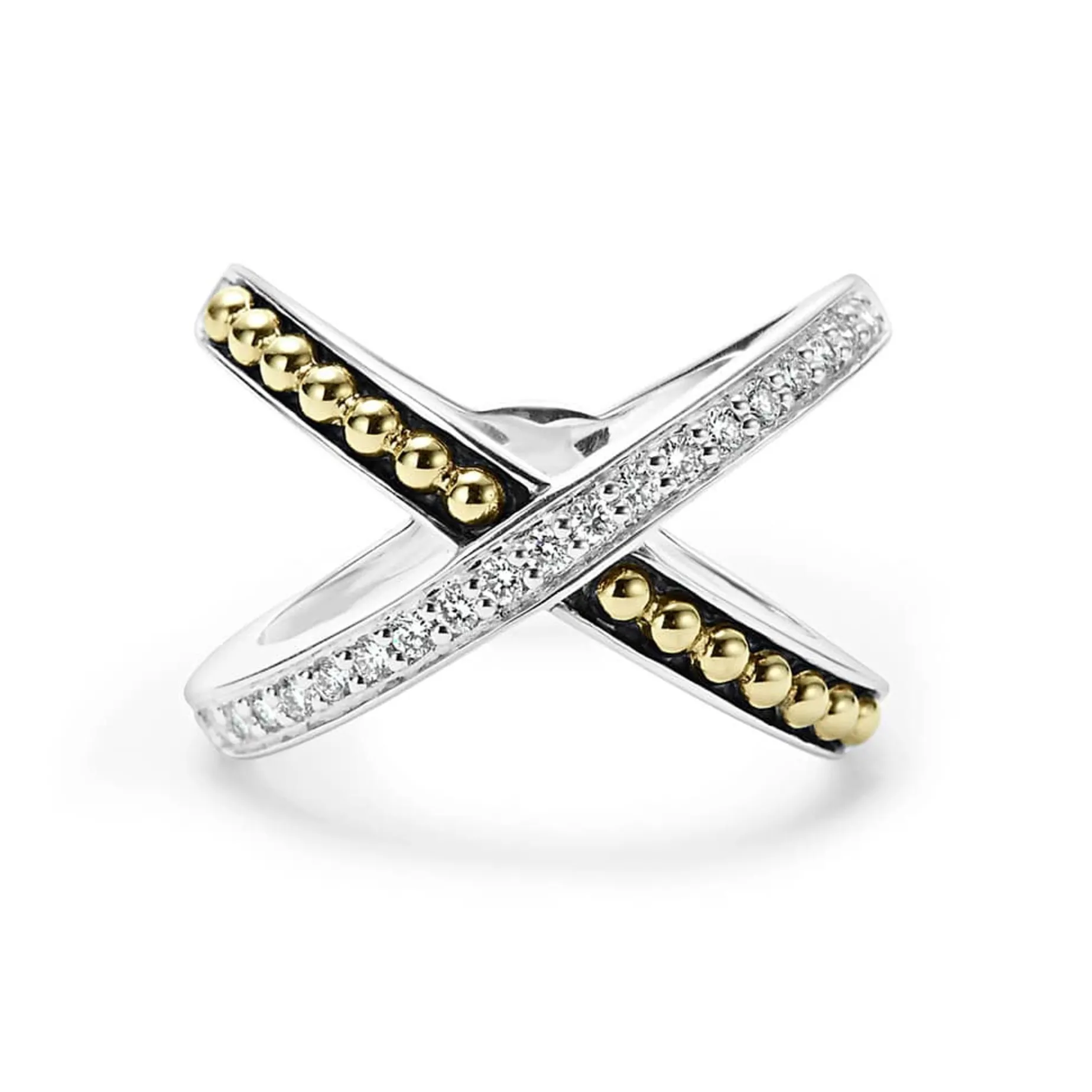 Two-Tone<LAGOS X Diamond Ring
