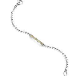 Silver<LAGOS Yellow Sapphire Beaded Bracelet