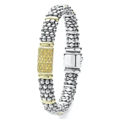 Gemstones<LAGOS Yellow Sapphire Caviar Bracelet | 9Mm